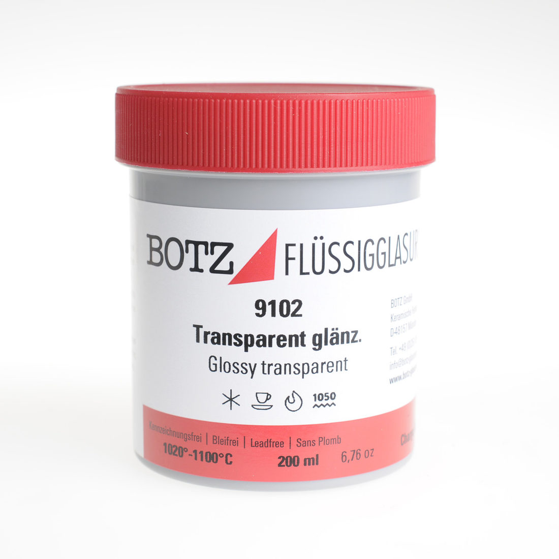 Botz glazuur 1020° - 1060° 200 ml transparant