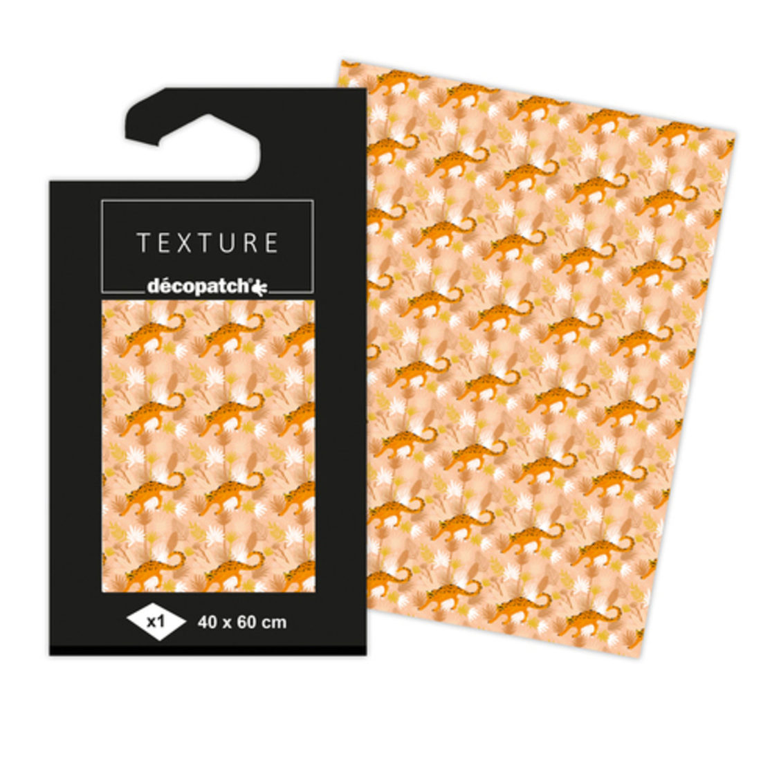 Decopatch papier Texture 40 x 60 cm luipaard
