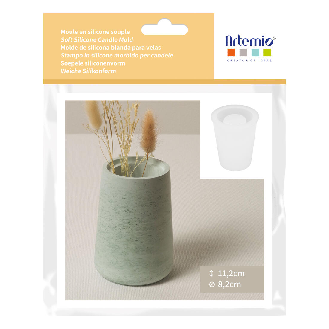 Siliconen mal vaas 11.3 cm x 9.5 cm Siliconen mal vaas 11.3 cm x 9.5 cm