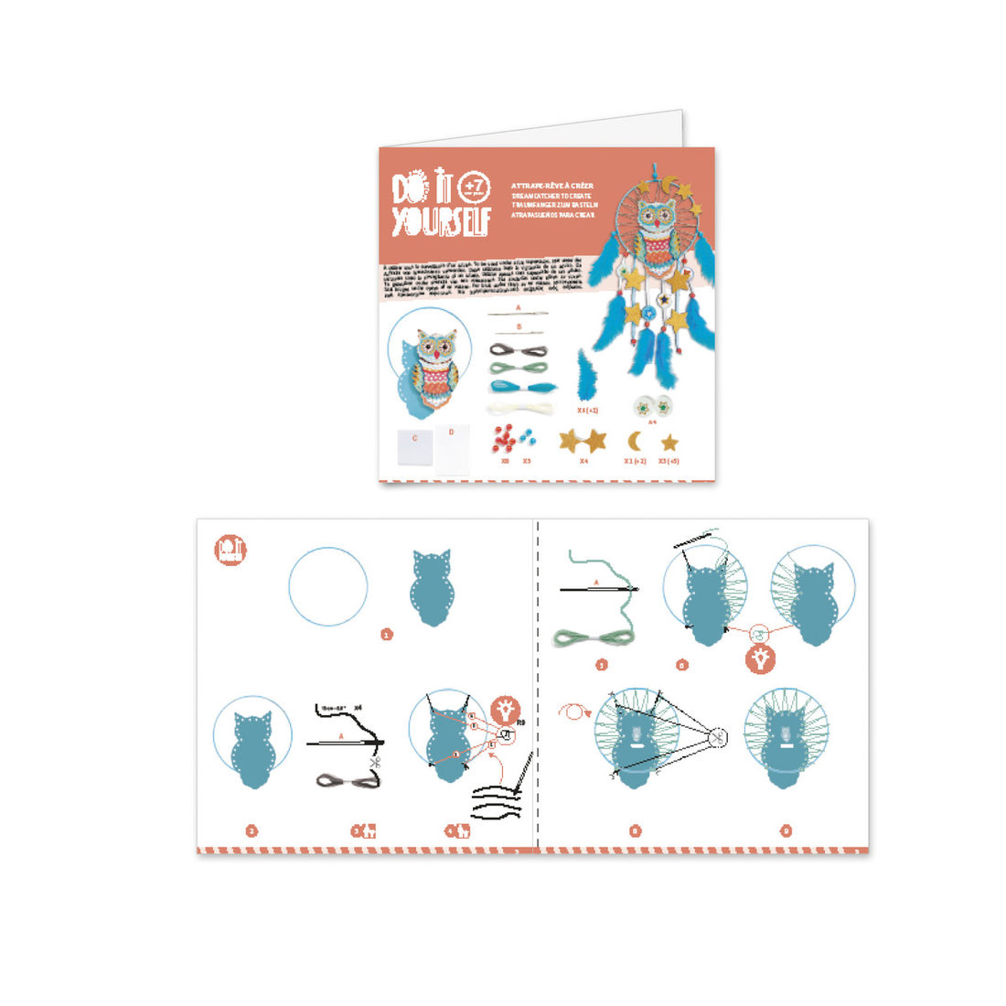 Djeco DIY dromenvanger uil 7+ Djeco DIY dromenvanger uil 7+