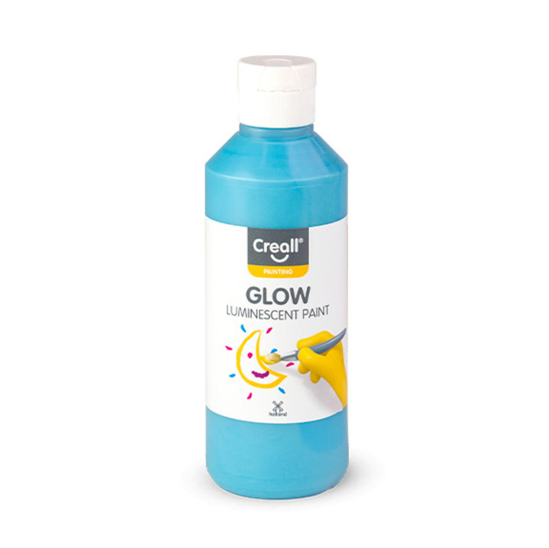 Creall Glow 250 ml lichtgevende verf blauw