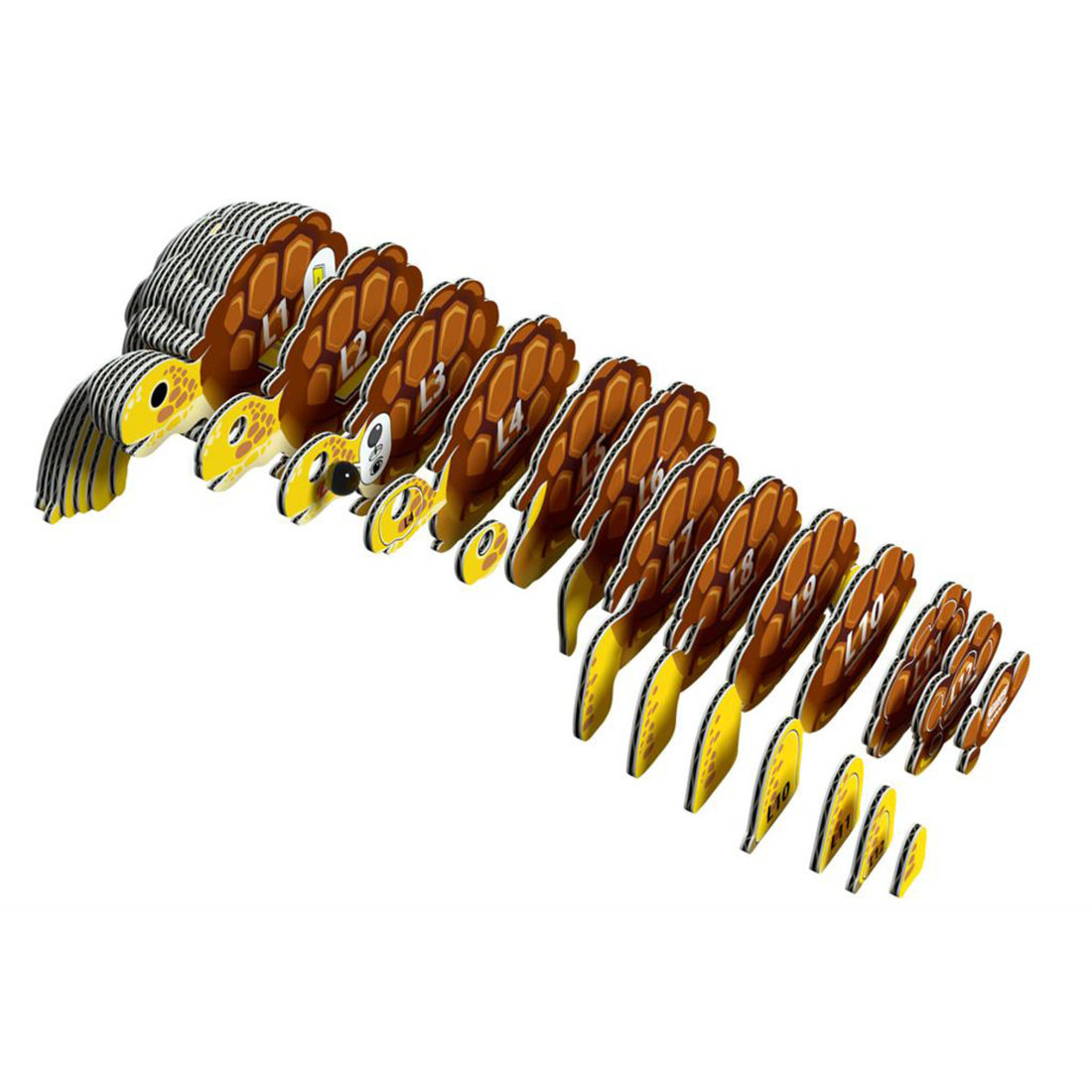 Eugy 3D karton wild dier - schildpad Eugy 3D karton wild dier - schildpad