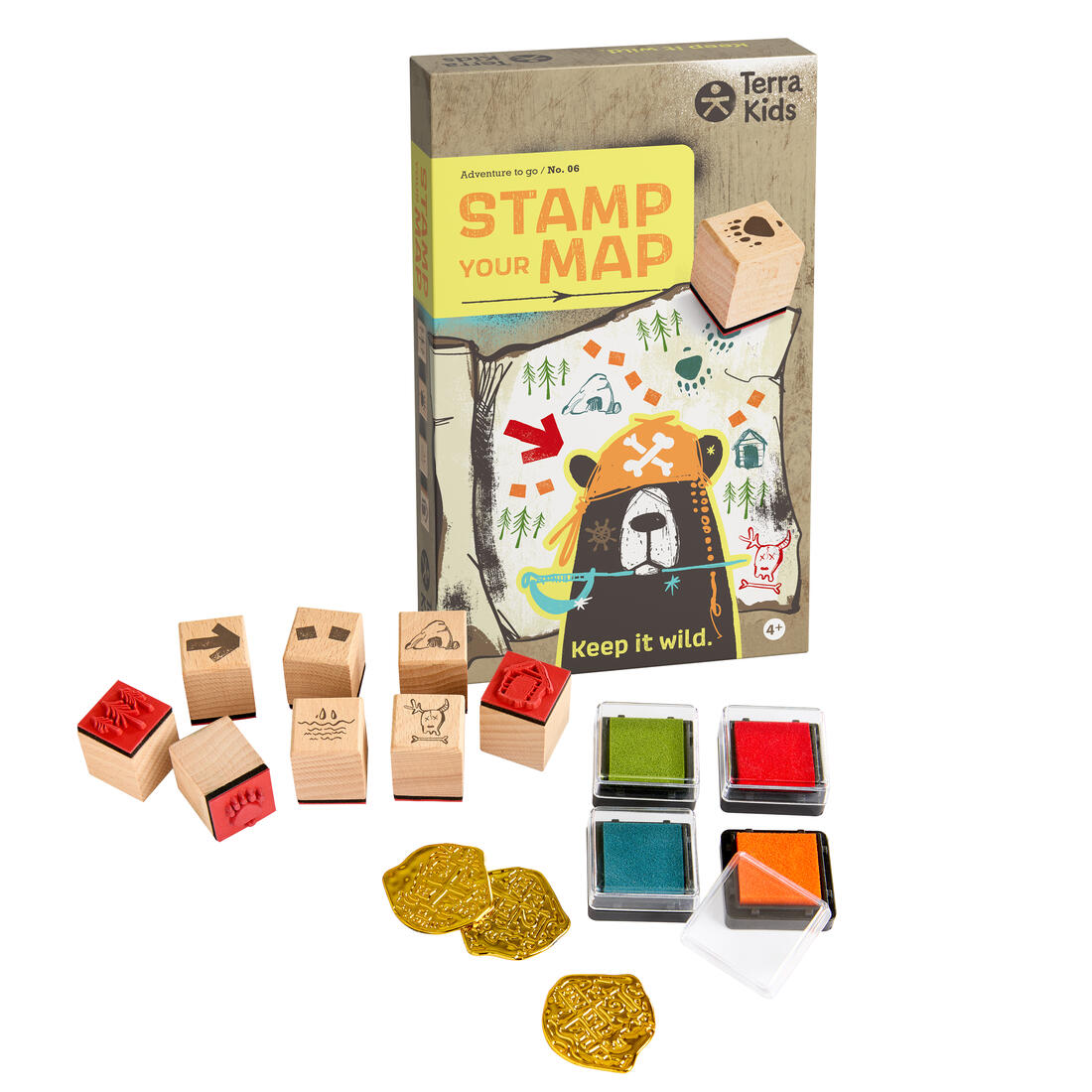 Terra Kids 8 speurstempels Stamp your map!