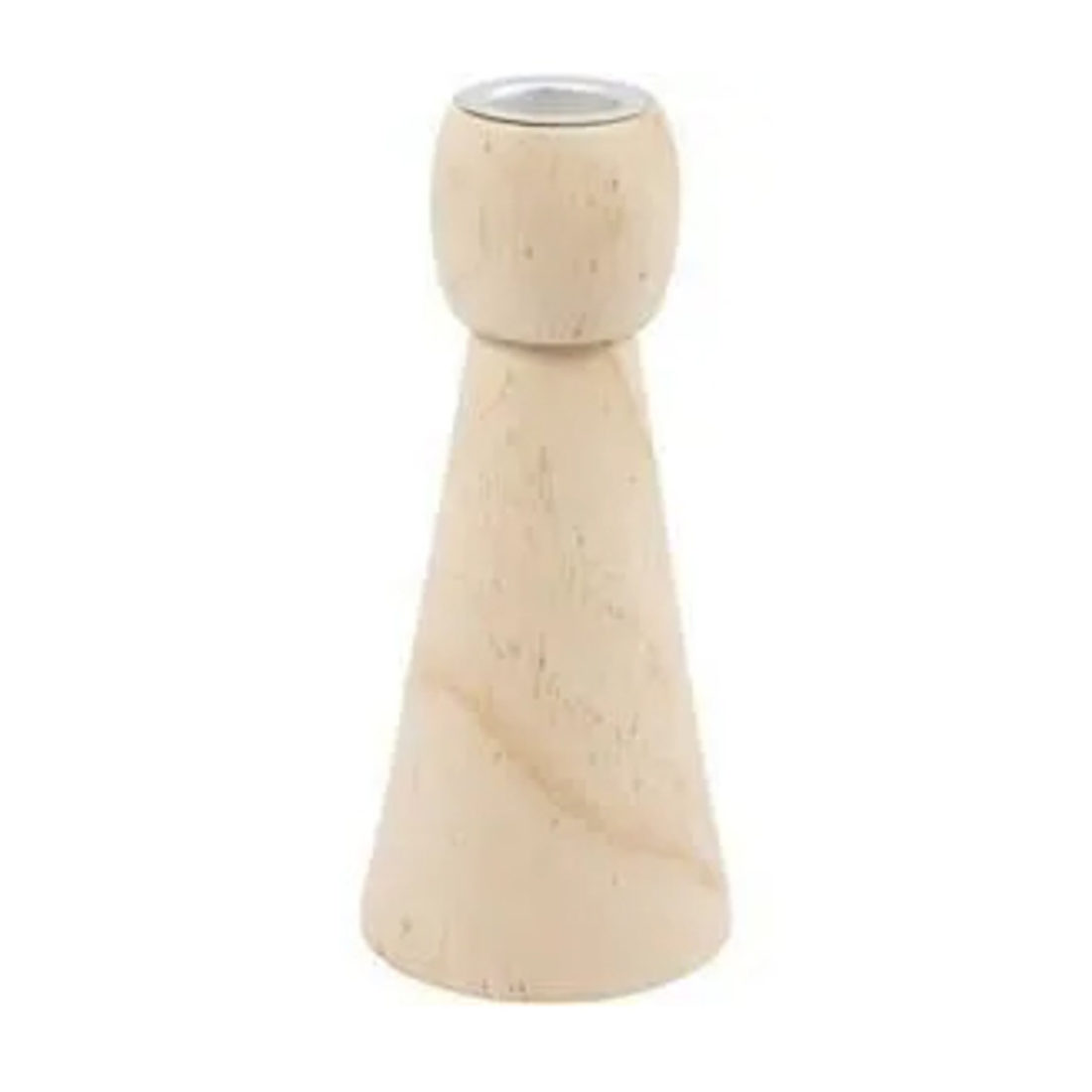 Kandelaar van hout 14,5 cm Kandelaar van hout 14,5 cm