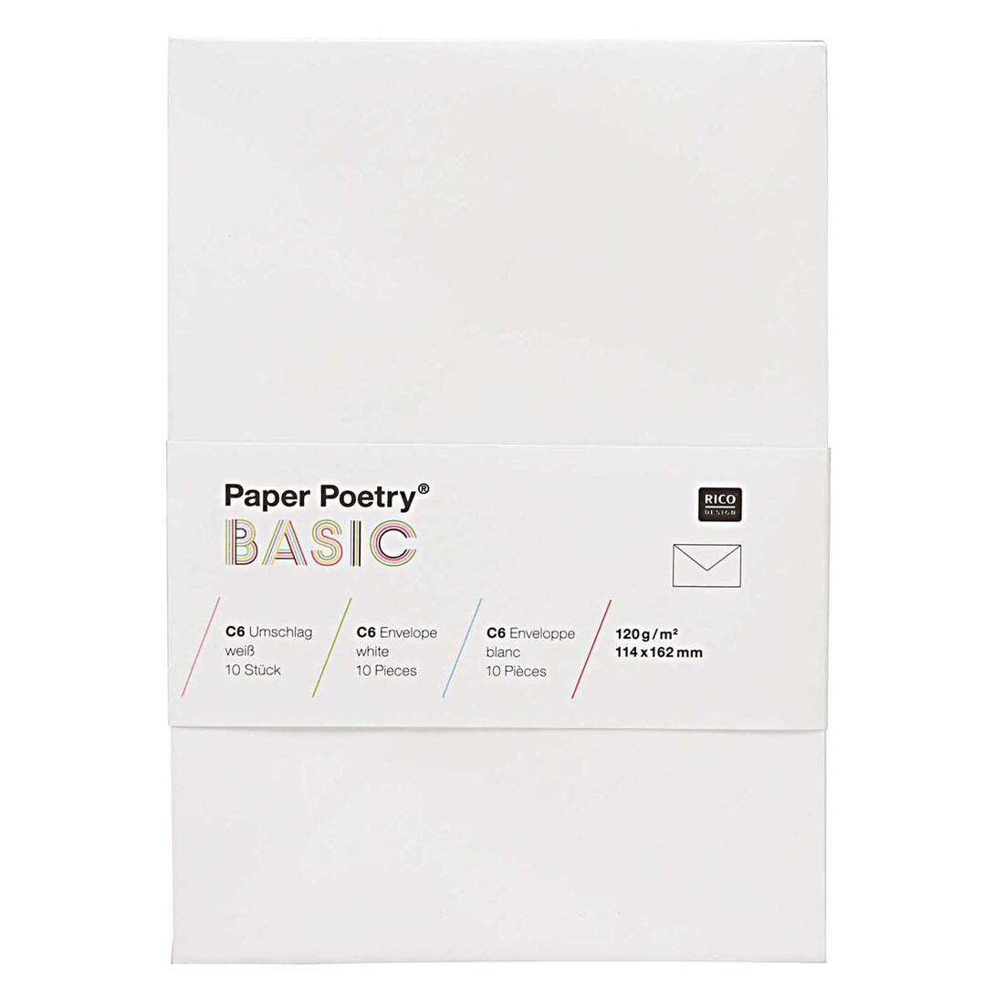 Enveloppe C6 162 x 114 mm 10 stuks 
