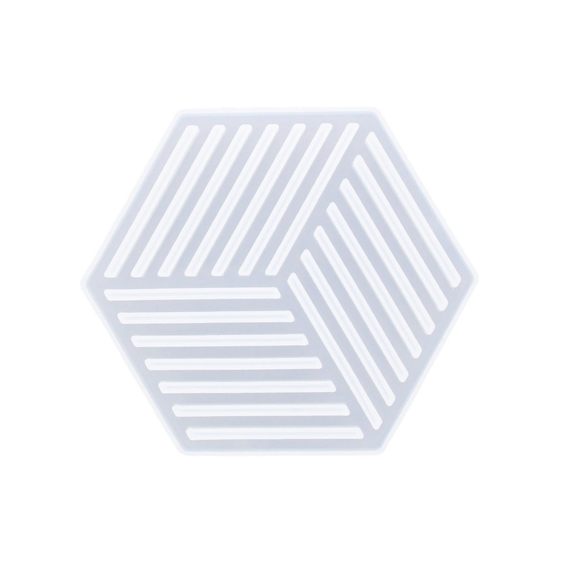 Siliconen mal onderzetter hexagon 16 x 14 cm Siliconen mal onderzetter hexagon 16 x 14 cm