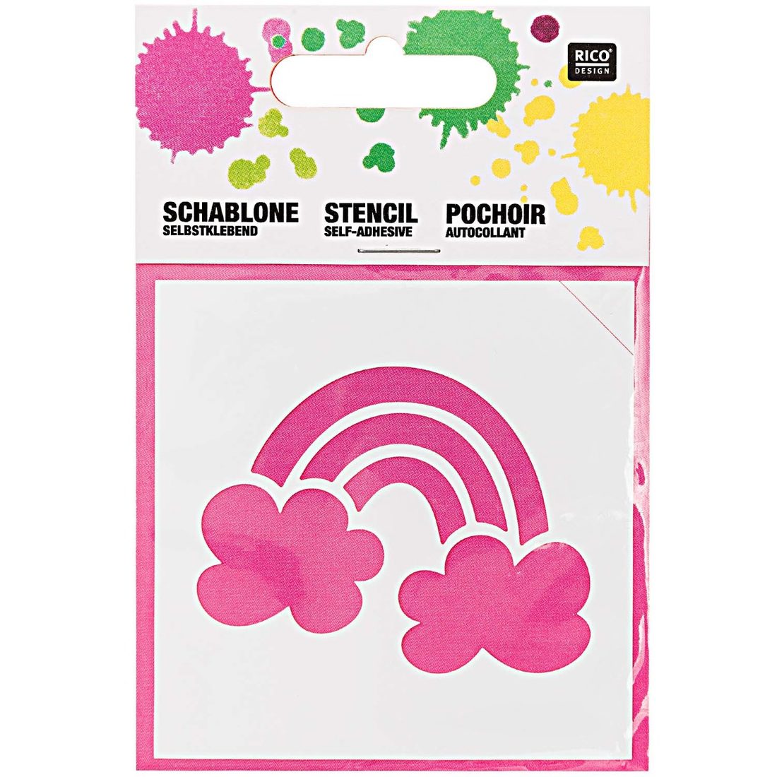 Sjabloon 7,5 cm regenboog