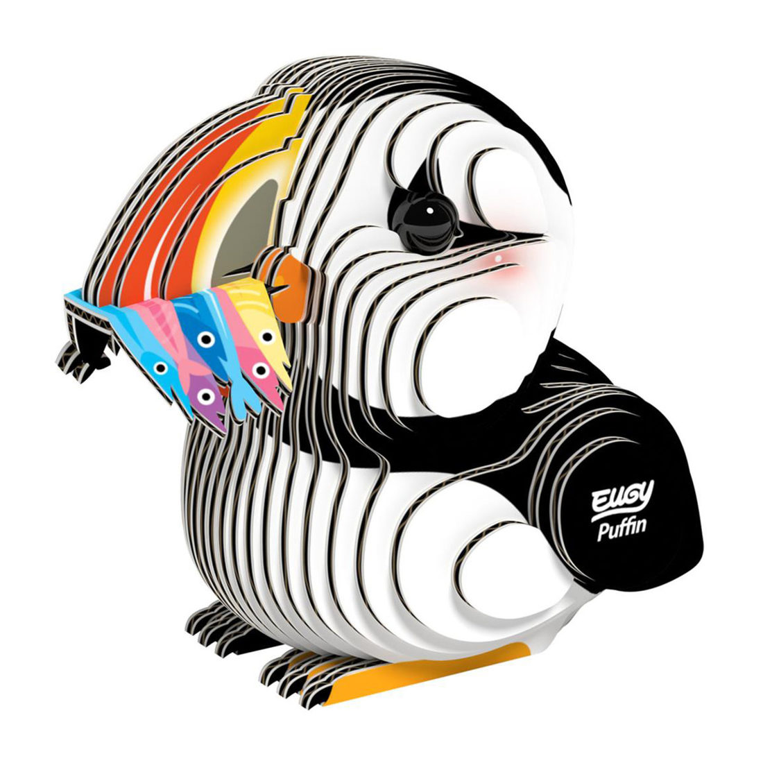 Eugy 3D karton vogel - papegaaiduiker Eugy 3D karton vogel - papegaaiduiker