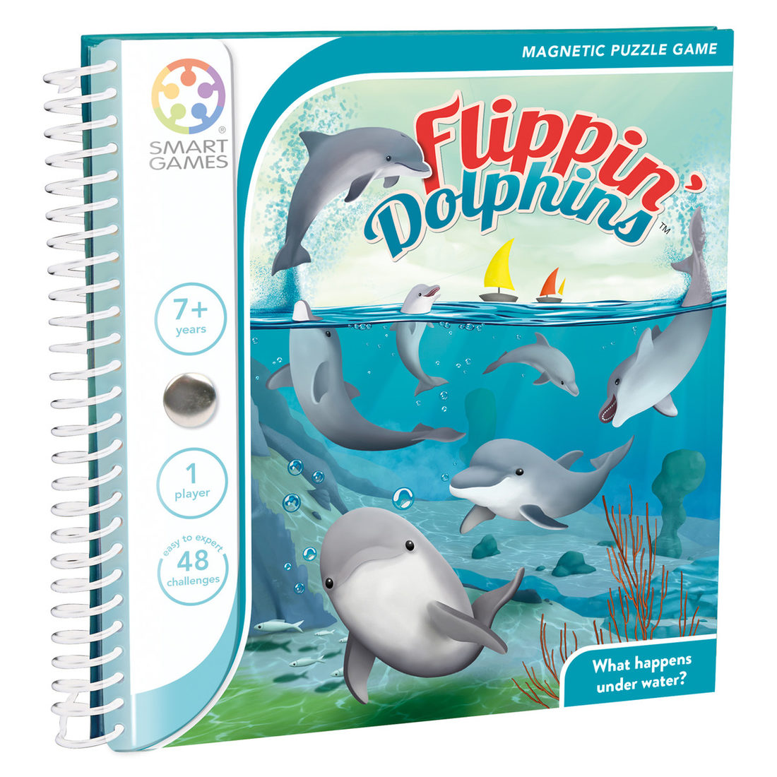 Magnetic Travel Flippin' Dolphins 7+