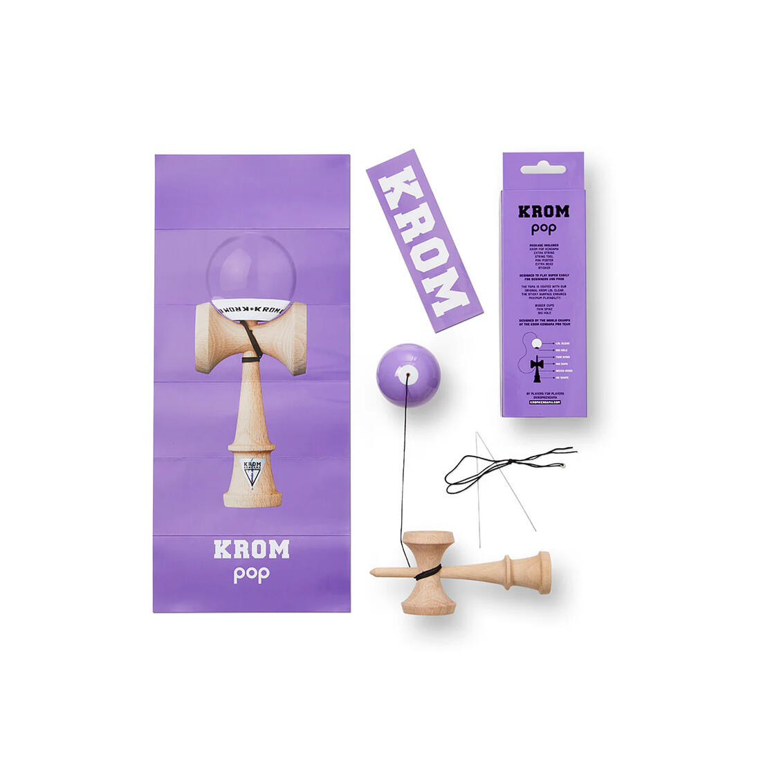 Kendama Krom POP LOL lavendel lila Kendama Krom POP LOL lavendel lila
