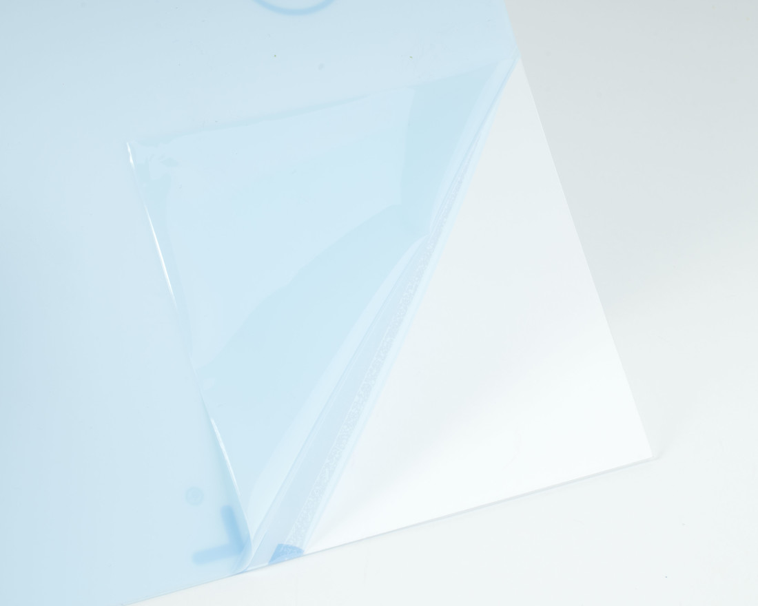 Pvc polyester 194 x 320 x 0,50 mm transparant
