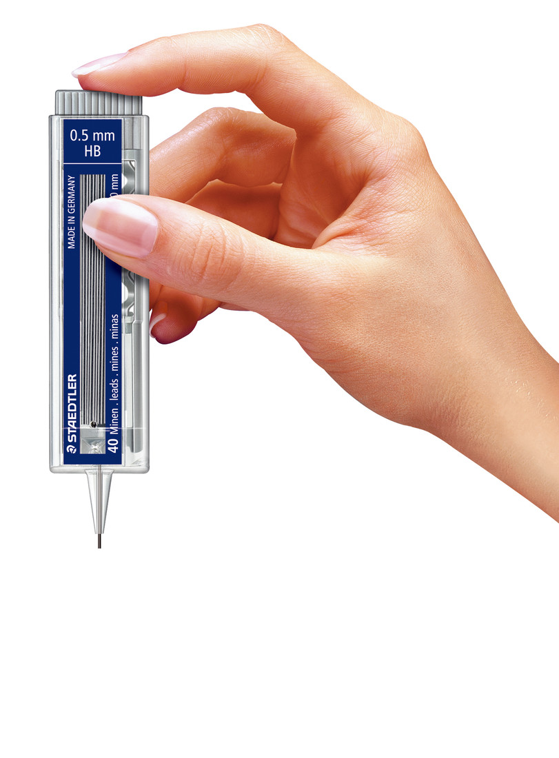 Min voor vulpotlood in dispenser 40 stuks HB - 0,5 mm