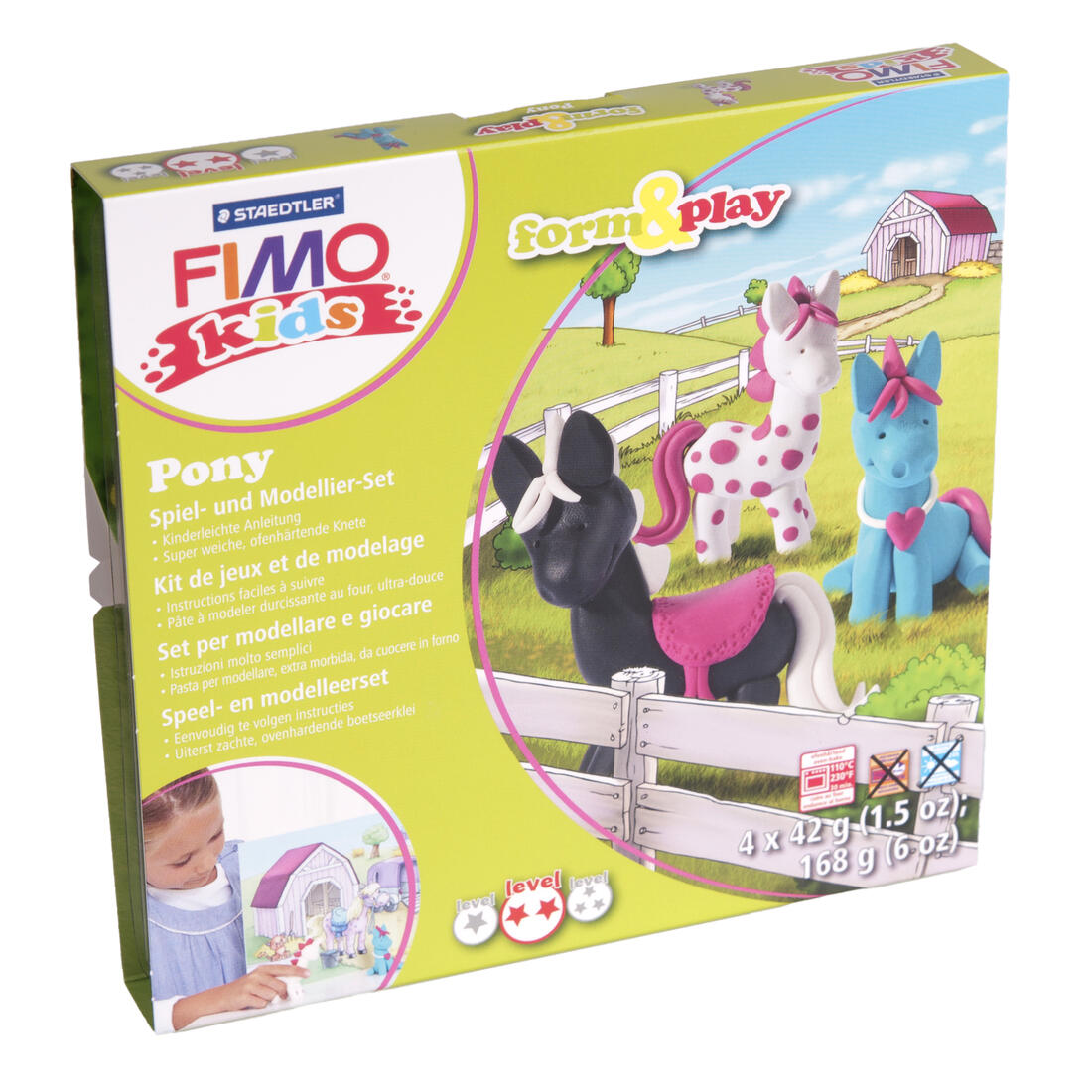 Fimo Kids speelset Pony's