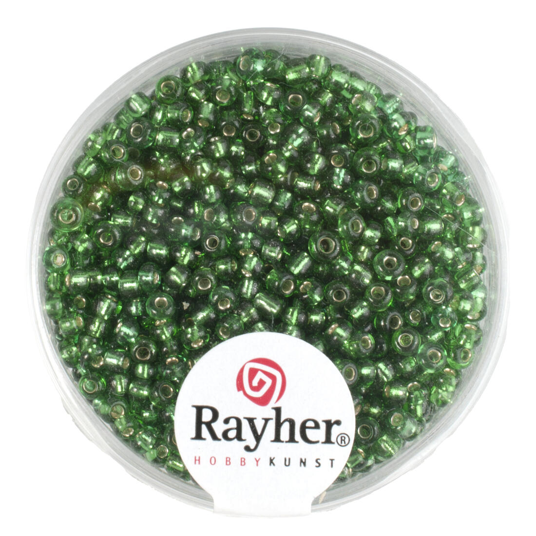 Glasparel 2 mm 17 g met zilverkern Glasparel 2 mm 17 g met zilverkern