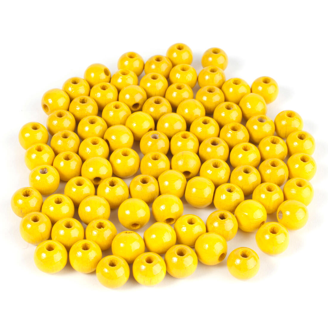 Houten parels 8 mm 82 stuks