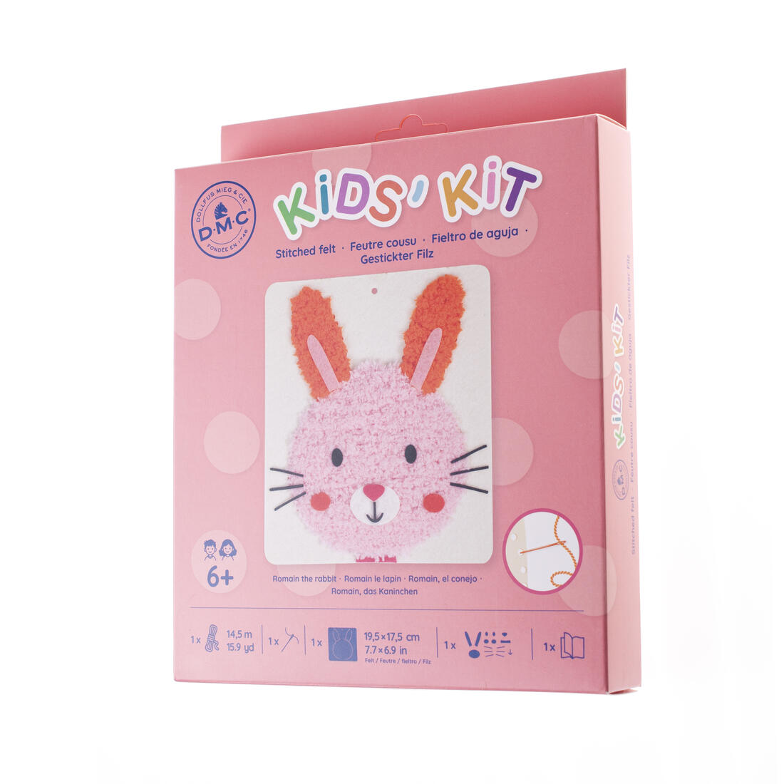 DMC Kids kit vilt naaien konijn 6+