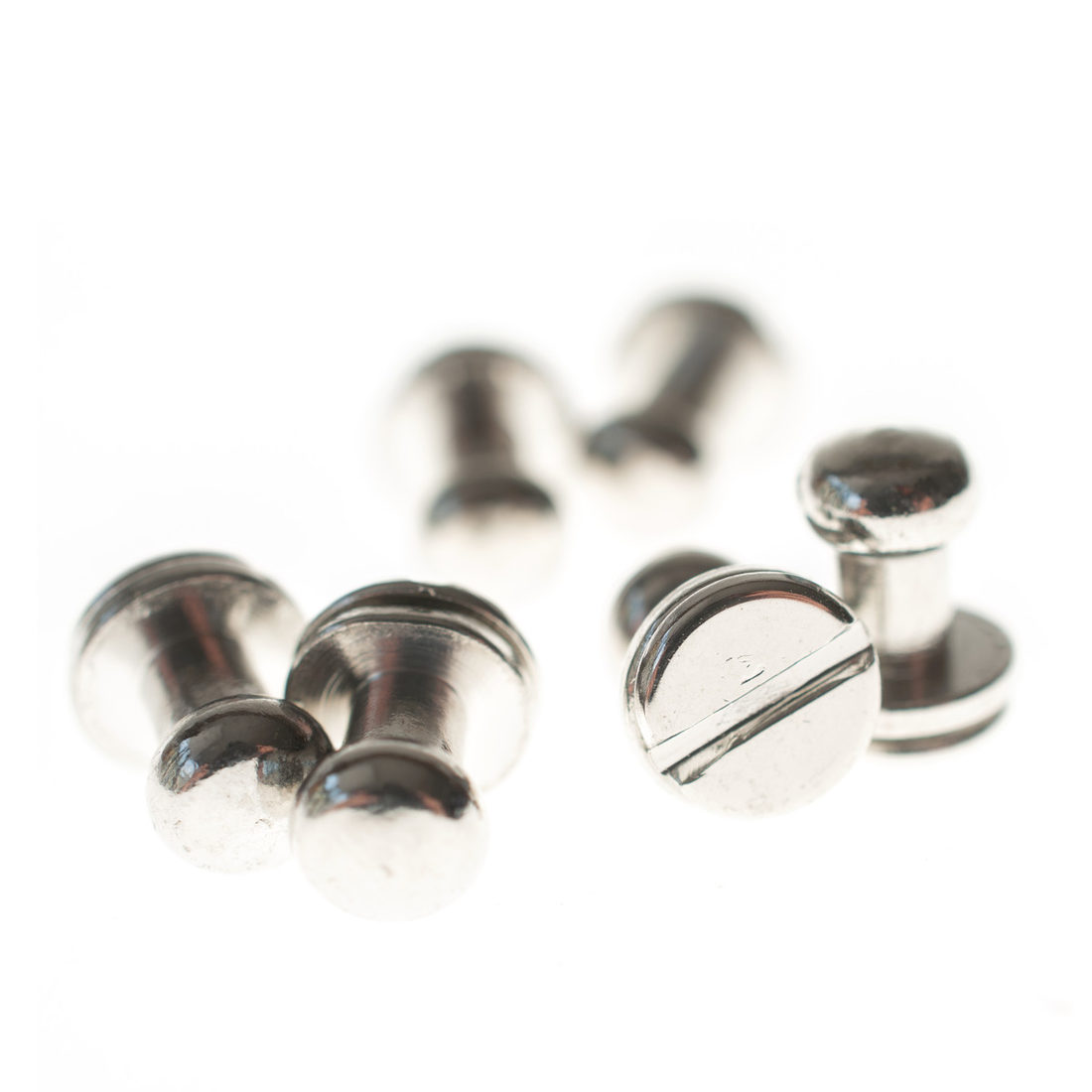 Geweerknop voor leder 6 stuks Geweerknop voor leder 6 stuks
