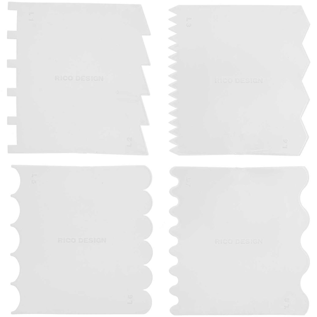 Effectenspatels set 4 stuks grof Effectenspatels set 4 stuks grof