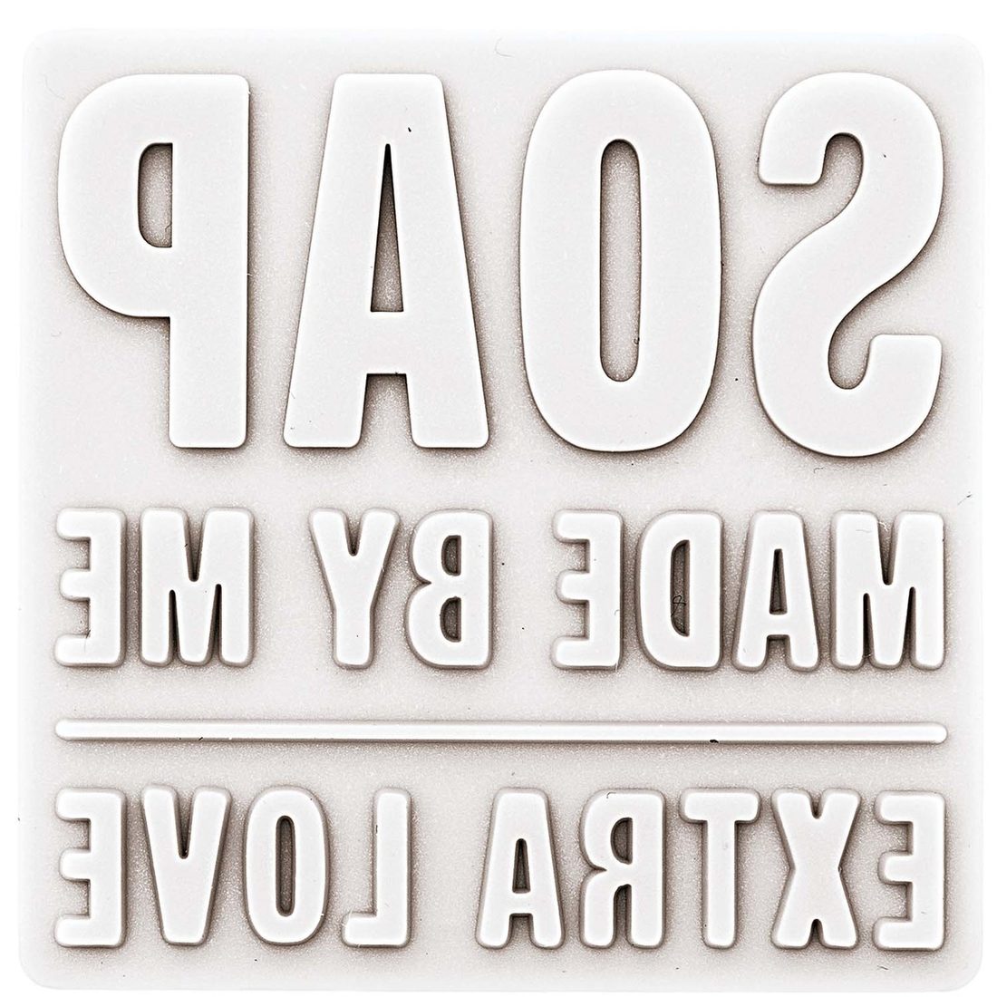 Embossingvorm voor zeep vierkant love Embossingvorm voor zeep vierkant love