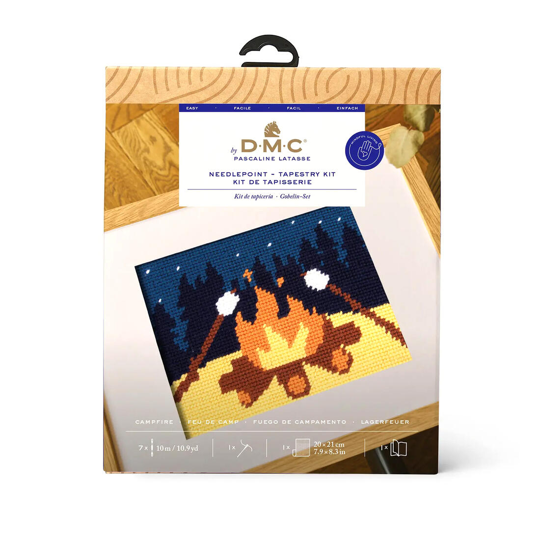 Halve kruissteek set kampvuur