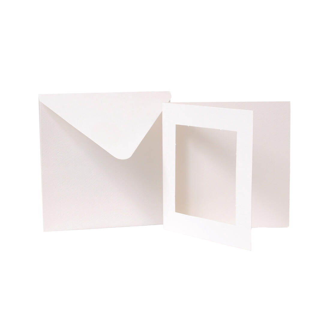 Passepartout kaarten 12,5 x 12,5 cm vierkant Passepartout kaarten 12,5 x 12,5 cm vierkant