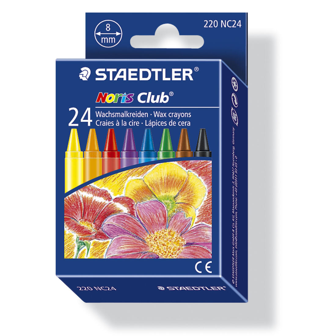 Staedtler Noris waskrijtjes assortiment kleuren 24 stuks Staedtler Noris waskrijtjes assortiment kleuren 24 stuks